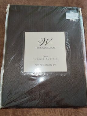 Winchester Brown Fabric Shower Curtain